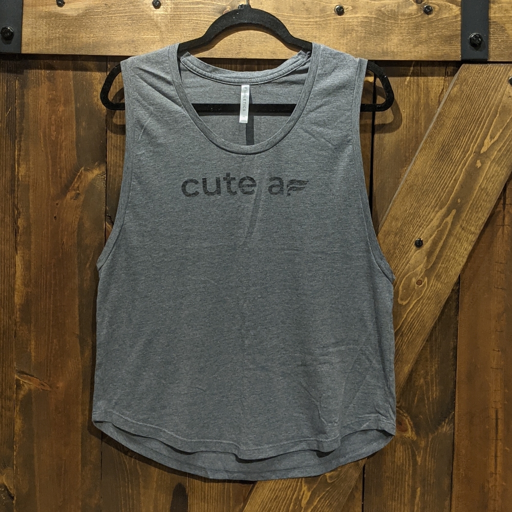 Fabletics grey tank top